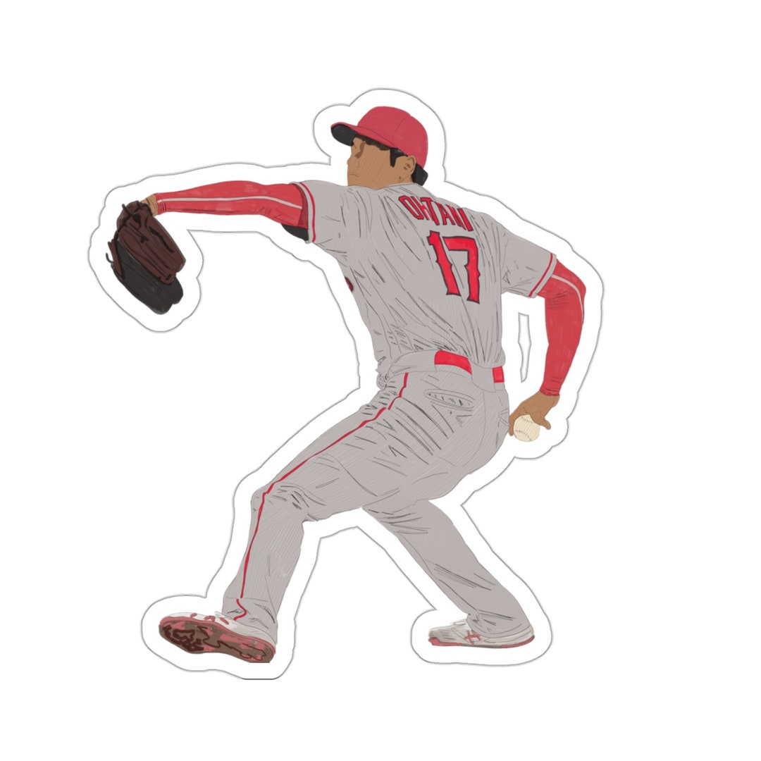 Shohei Ohtani Drawing Kisscut Stickers Etsy