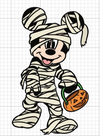 mickey mouse mummy statue