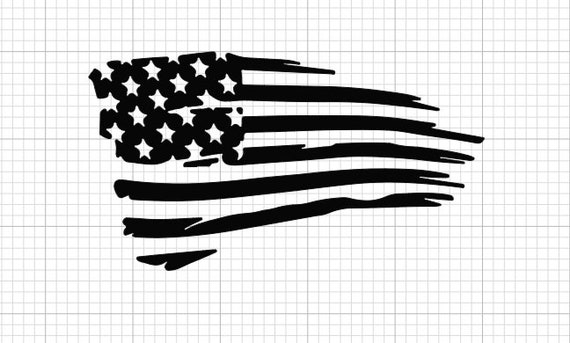Distressed Tattered American Flag SVG | Etsy Italia