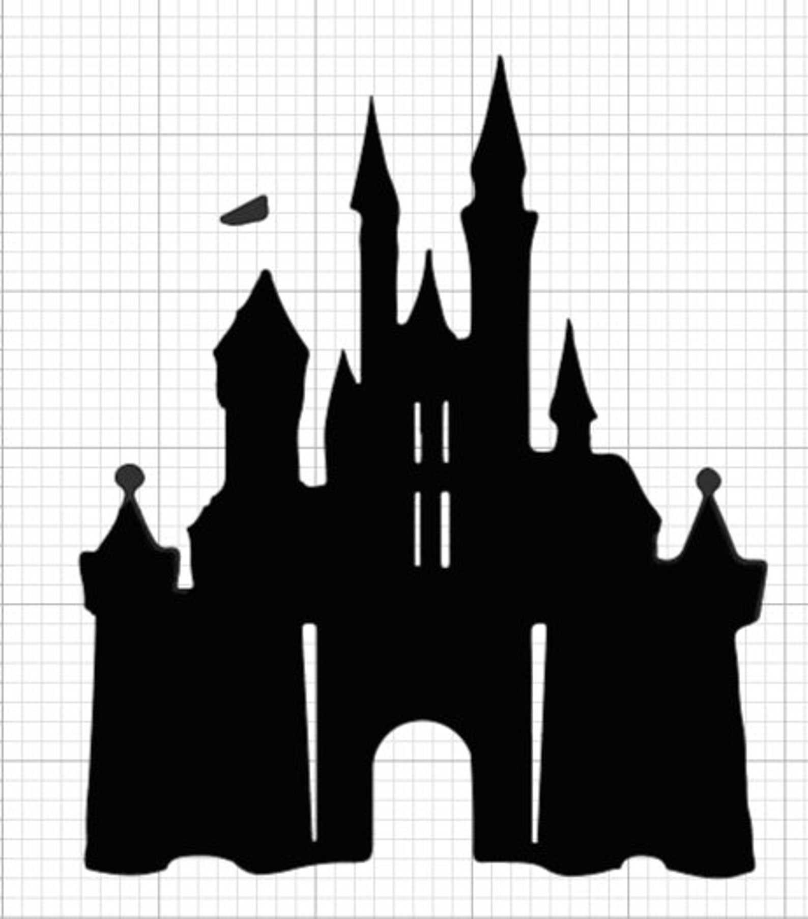 Cinderella es Castle Silhouette SVG | Etsy