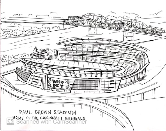 Paul Brown Stadium/Cincinnati Bengals Print