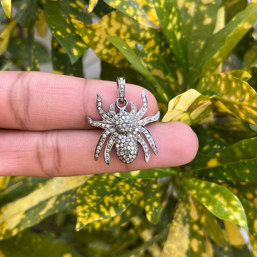 Black diamond spider necklace store