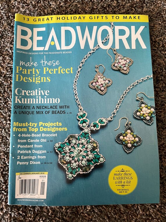 Bead & Button Magazine DIY BEADING BOOK Learn 2 make JEWELRY you'll love to  wear