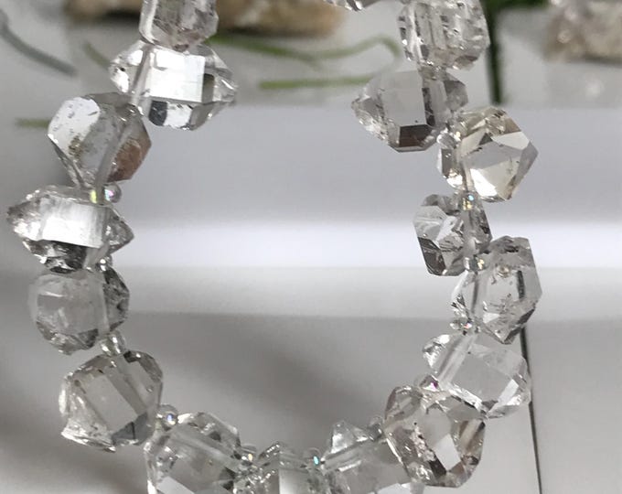 32 pcs Top Drilled Herkimer Diamond, 10mm High quality Herkimer diamond crystals