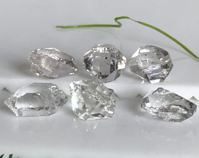 5 pcs 12mm to 17mm Herkimer Diamond crystals, Natural herkimer diamonds