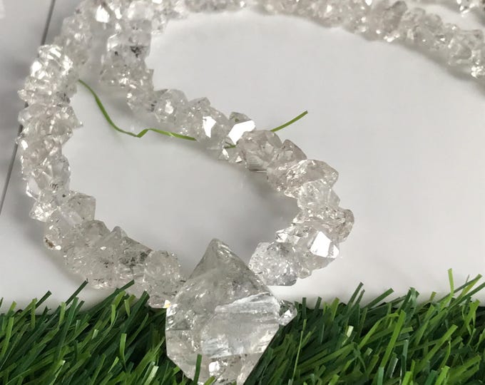 Herkimer Diamond Necklace – 20" Herkimer Diamond Quartz Crystal Gemstone Jewelry