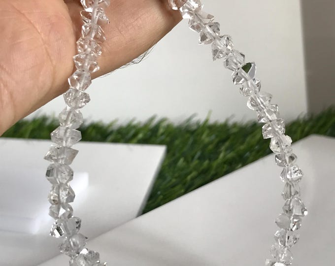 Herkimer Diamond Strand, Natural herkimer diamond crystals for jewelry making