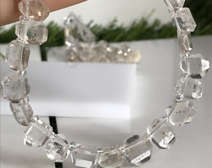 36 pcs Top Drilled Herkimer Diamond, 8mm High quality Herkimer diamond crystals