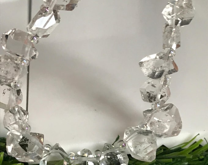 48 pcs Top Drilled Herkimer Diamond, 9 to 10mm High quality Herkimer diamond crystals