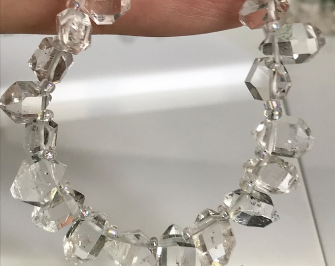 32 pcs Top Drilled Herkimer Diamond, 9 to 10mm High quality Herkimer diamond crystals