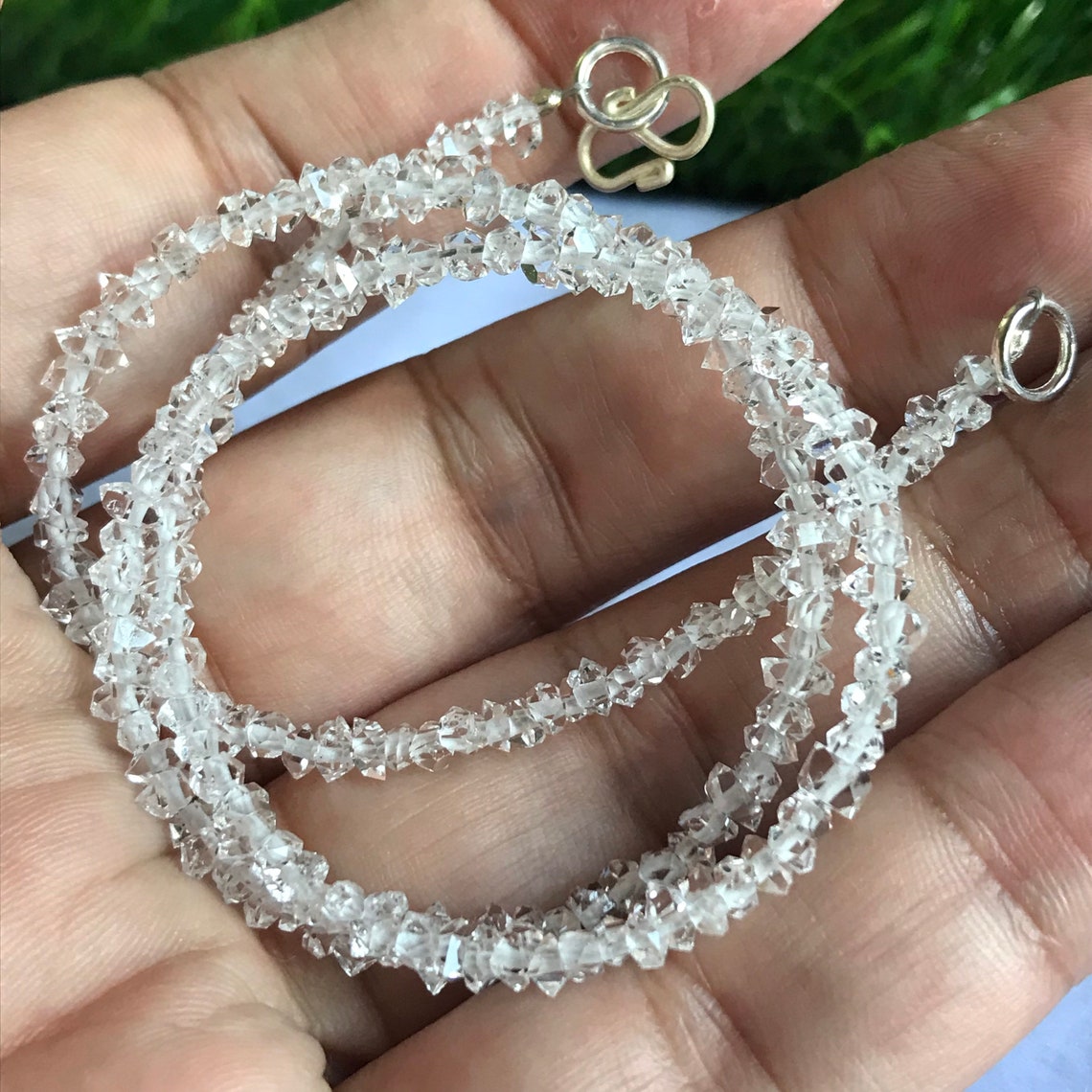 Drilled Herkimer Diamond crystal strands 4 to 5 mm beads Etsy