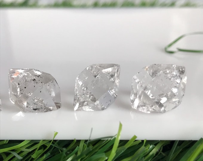 5 pcs 14mm Herkimer Diamond crystals, Natural herkimer diamonds