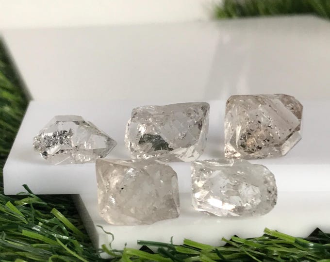 5 pcs 21mm Herkimer Diamond crystals, Natural herkimer diamonds