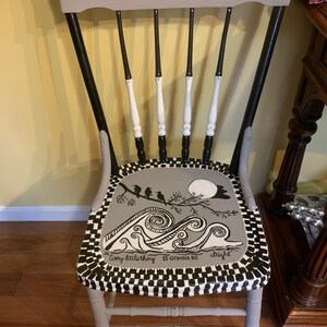 Whimsical handpainted custom chairs image 3