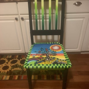 Whimsical handpainted custom chairs