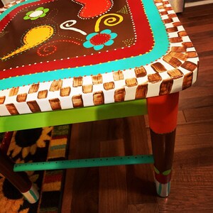 Whimsical handpainted custom chairs image 5