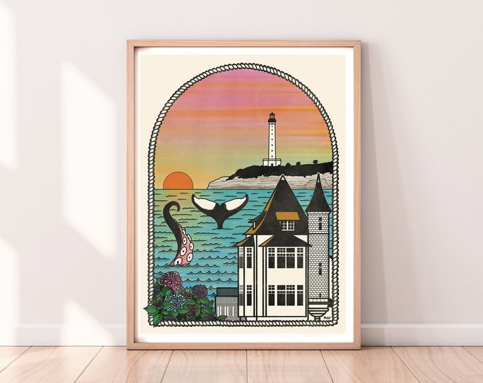 BIARRITZ SUNSET (30x40cm)