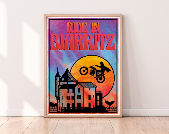 Affiche "Ride In Biarritz Belza" (30x40cm)
