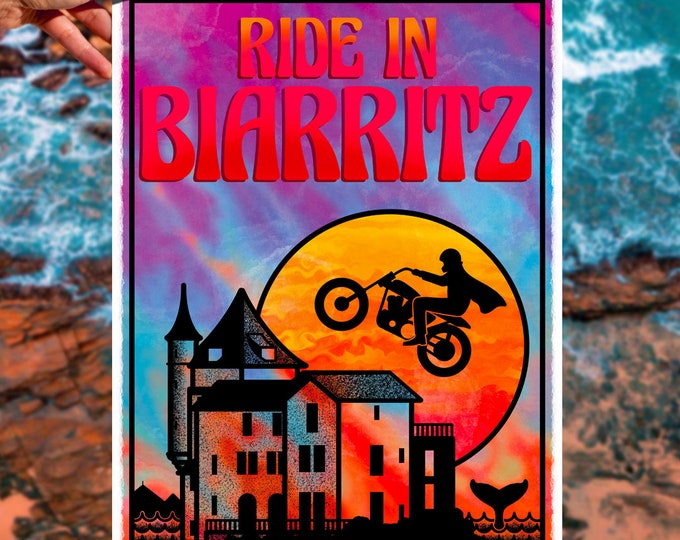 Affiche "Ride In Biarritz Belza" (30x40cm)