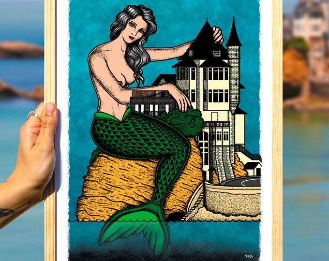 Affiche "Sea reine Belza" (30x40cm)