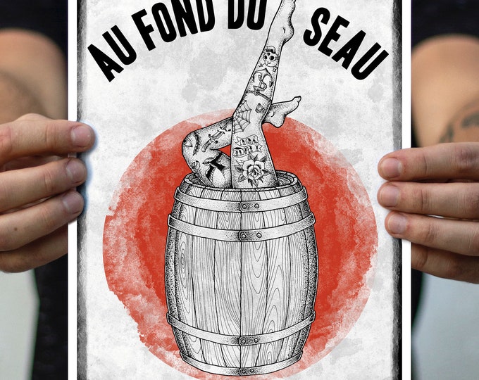 Affiche "Au fond du seau" (21x29,7cm)