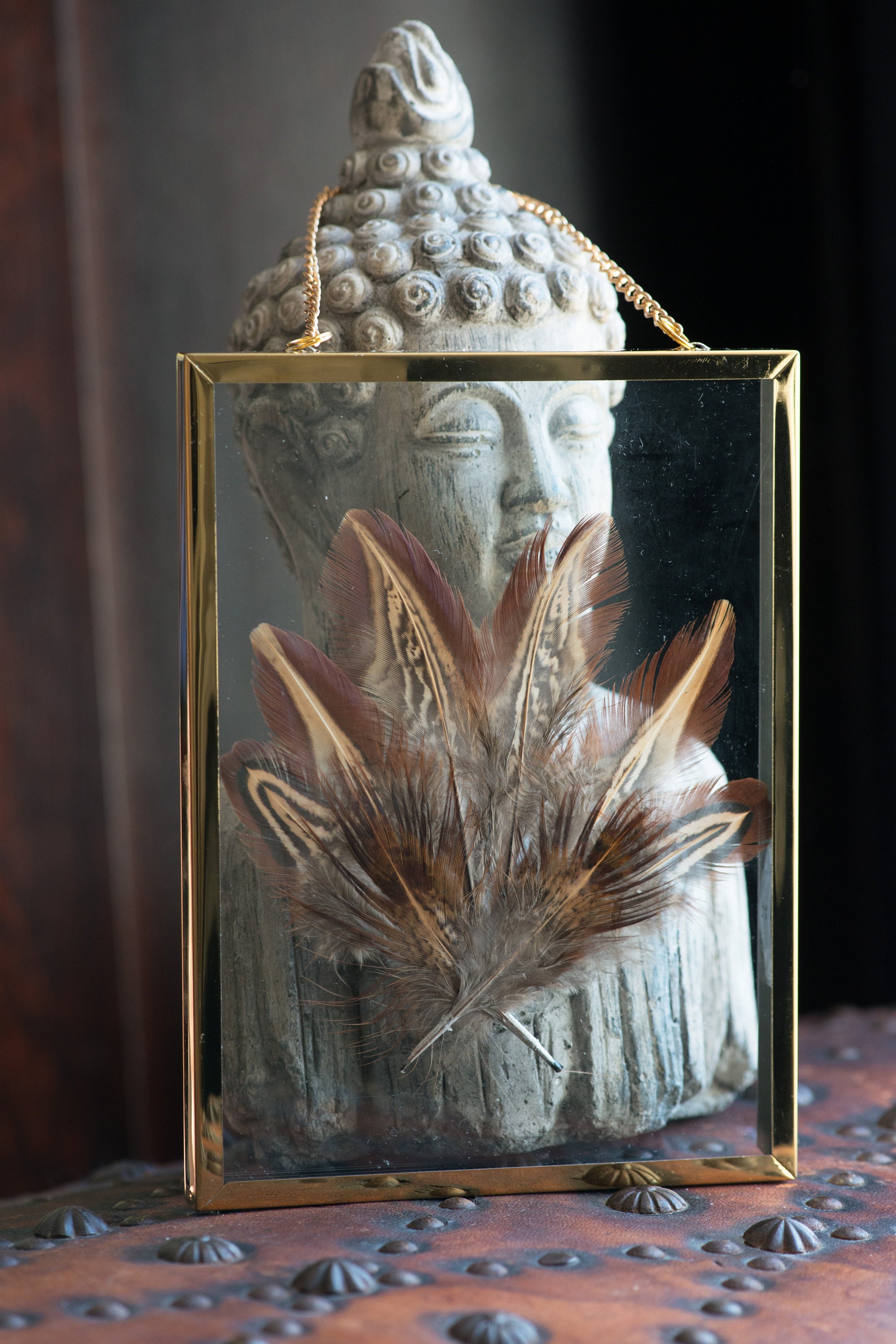 Cadre Décoratif-Déco Plume-Déco Plume de Faisan-Décoration d'intérieur