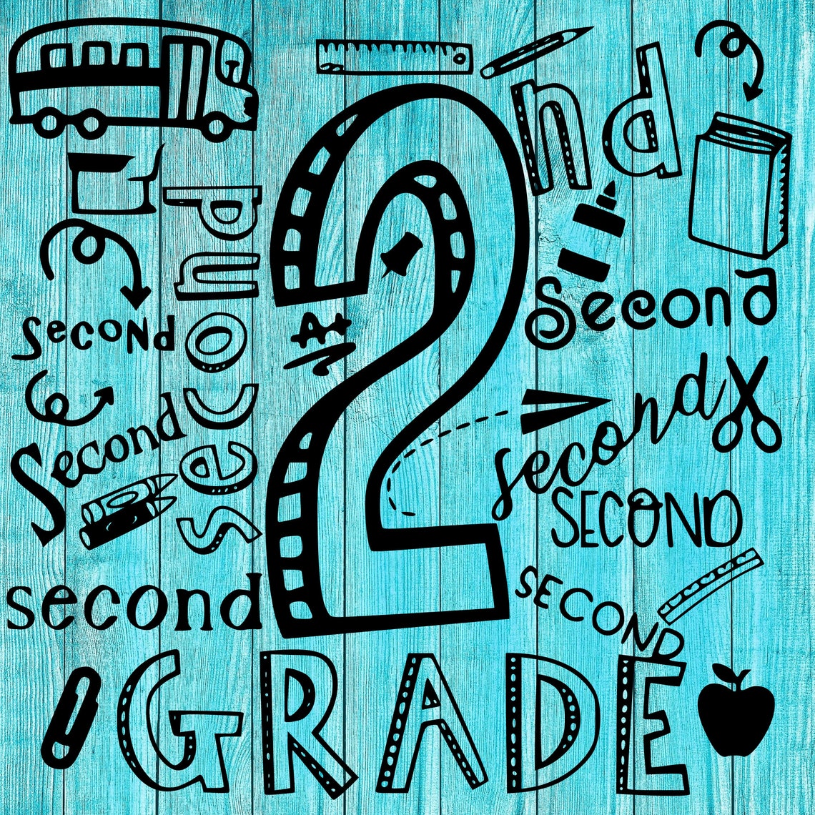 2nd-grade-typography-svg-and-png-back-to-school-files-etsy
