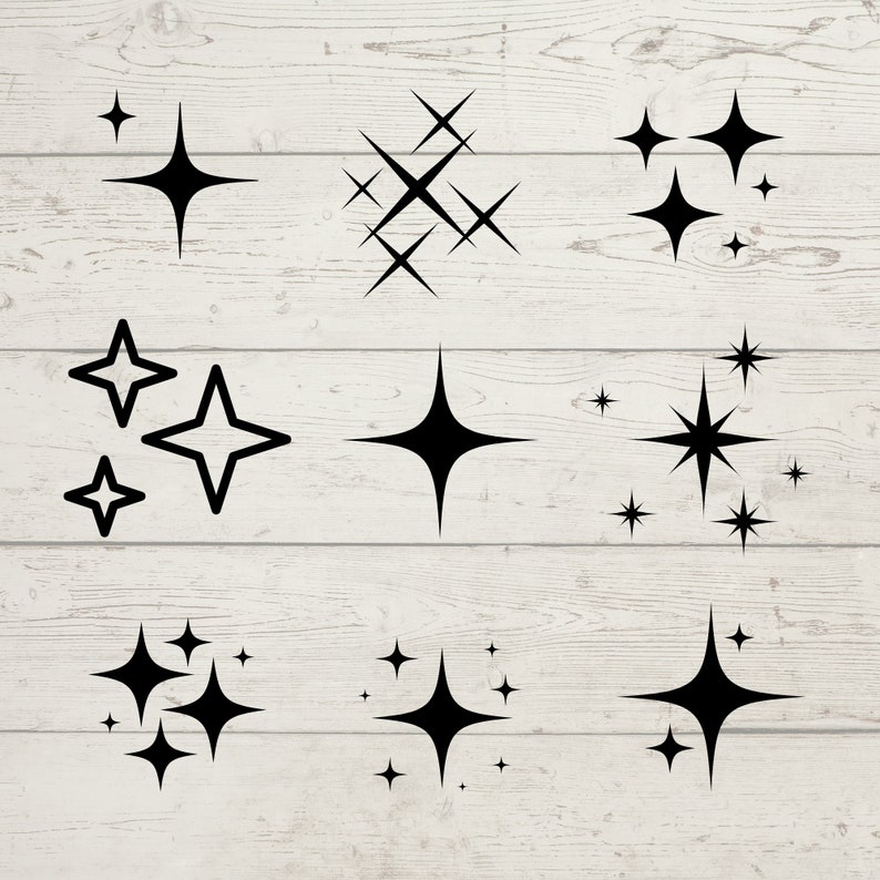 Sparkle Svg, Sparkle Png, Star Svg, Star Png, Sparkle Stars Svg