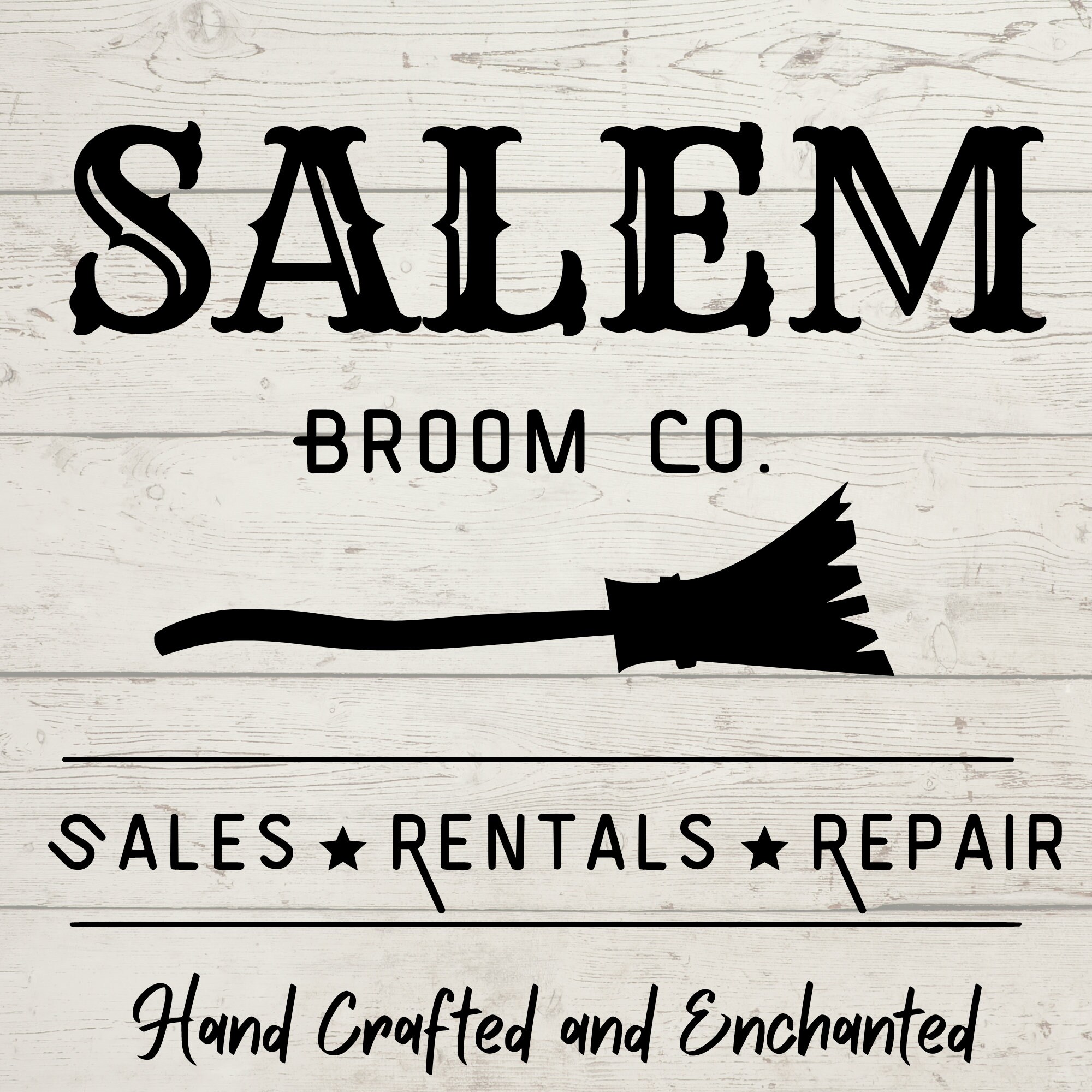 Salem SVG Salem PNG Salem Broom Co Broom Co Svg Halloween - Etsy Finland