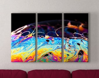 Abstract Canvas Art Gallery Wall Art Set | Minimalist Wall Art Print Set | Colorful Decor | Poster, Photo Paper, and 1 or 3 Piece Canvas Set
