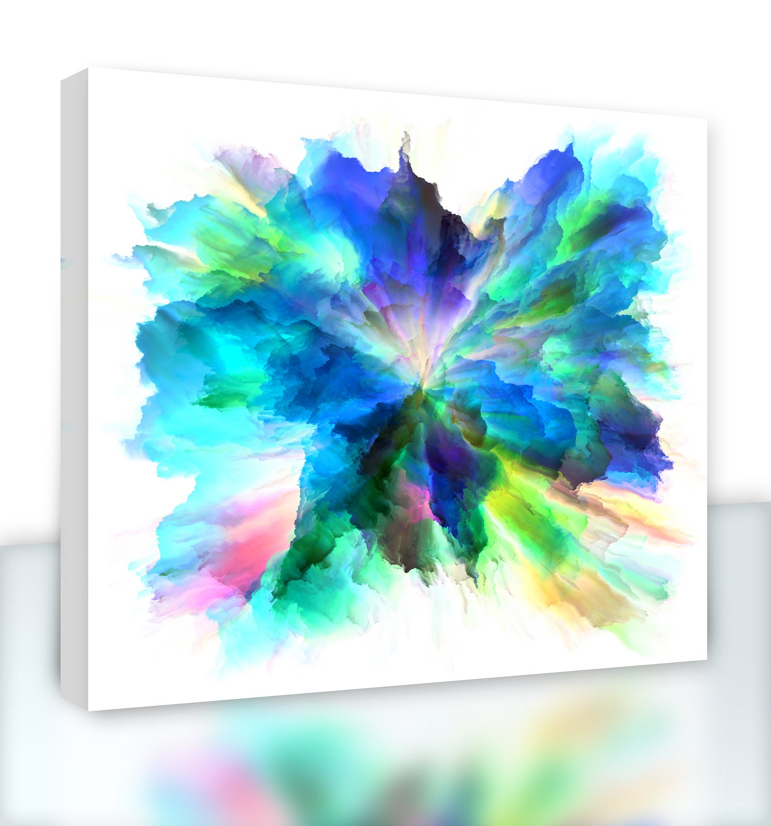 Abstract Watercolor Gallery Wall Art Set Vibrant Abstract | Etsy