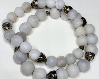 Matte White Agate