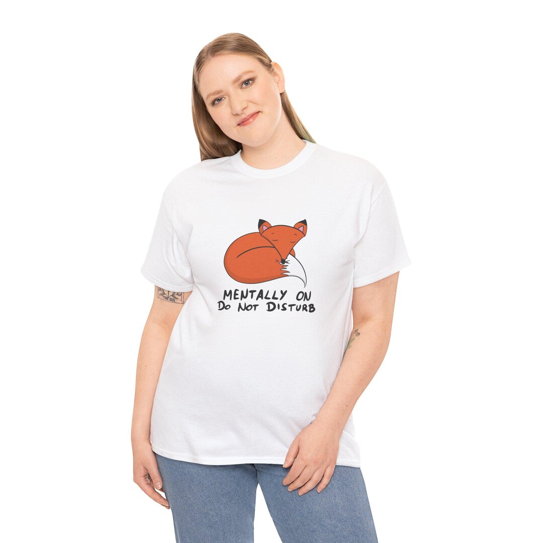 Mentally on Do Not Disturb Cute Sleeping Fox - Etsy