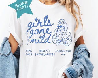 Girls Gone Mild T-Shirt, Funny Bachelorette Party Shirts, Bride Squad Matching Tees, Personalized Custom Girls Trip, Girls Night In Shirts