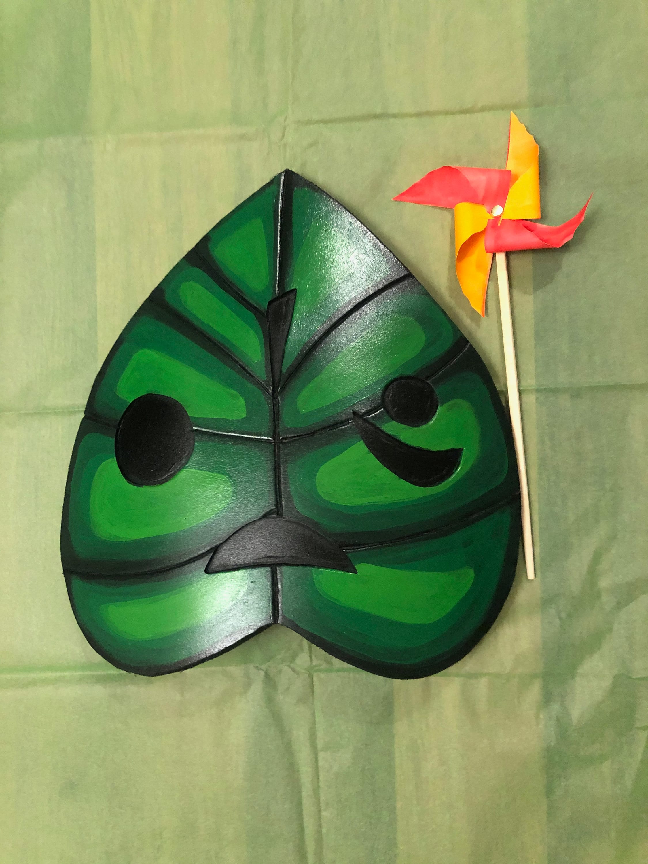 Foam Korok Mask full size Etsy