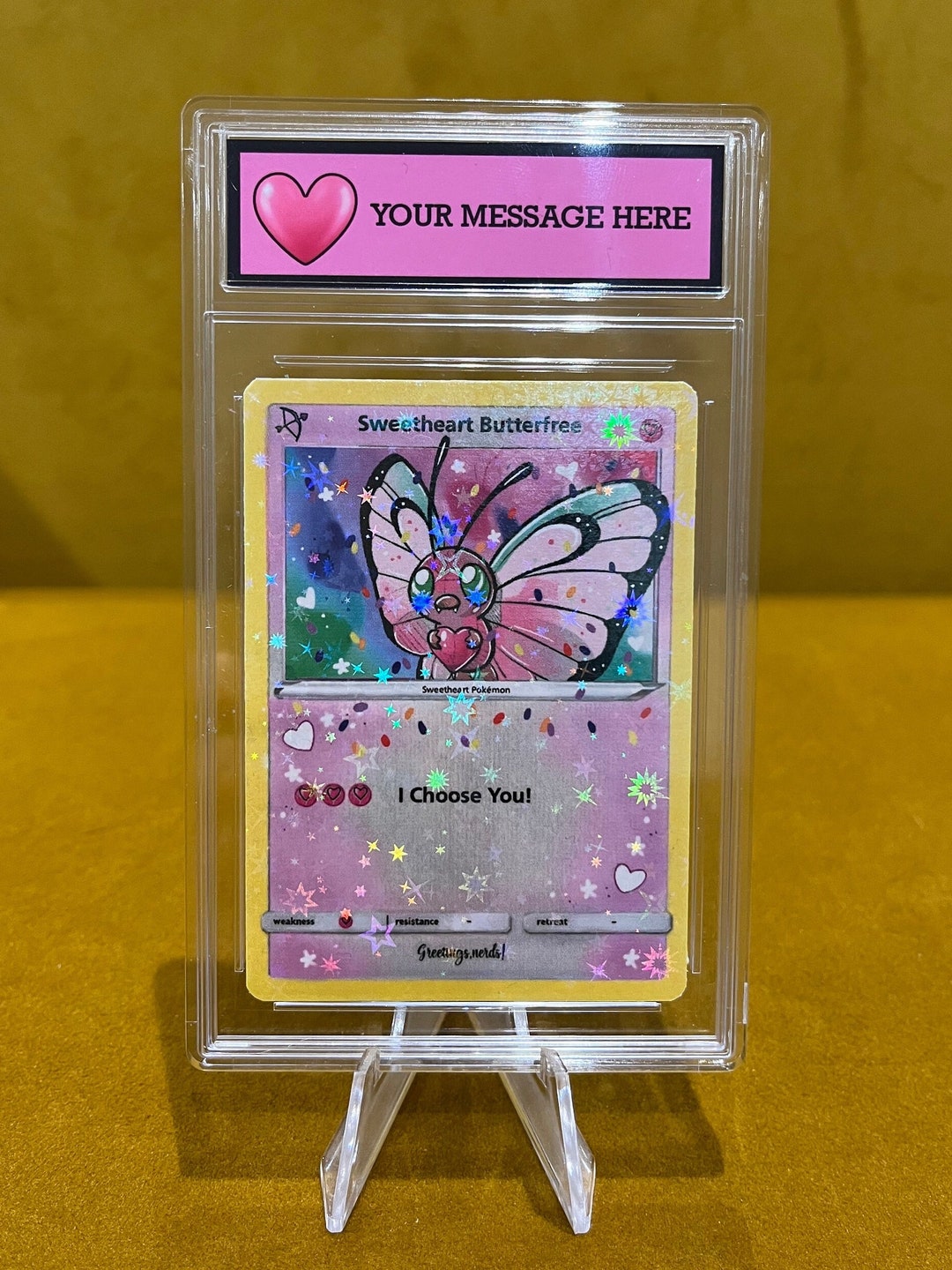 Fan Art Customisable Psa Style Slab With Celebration Trading Card ...