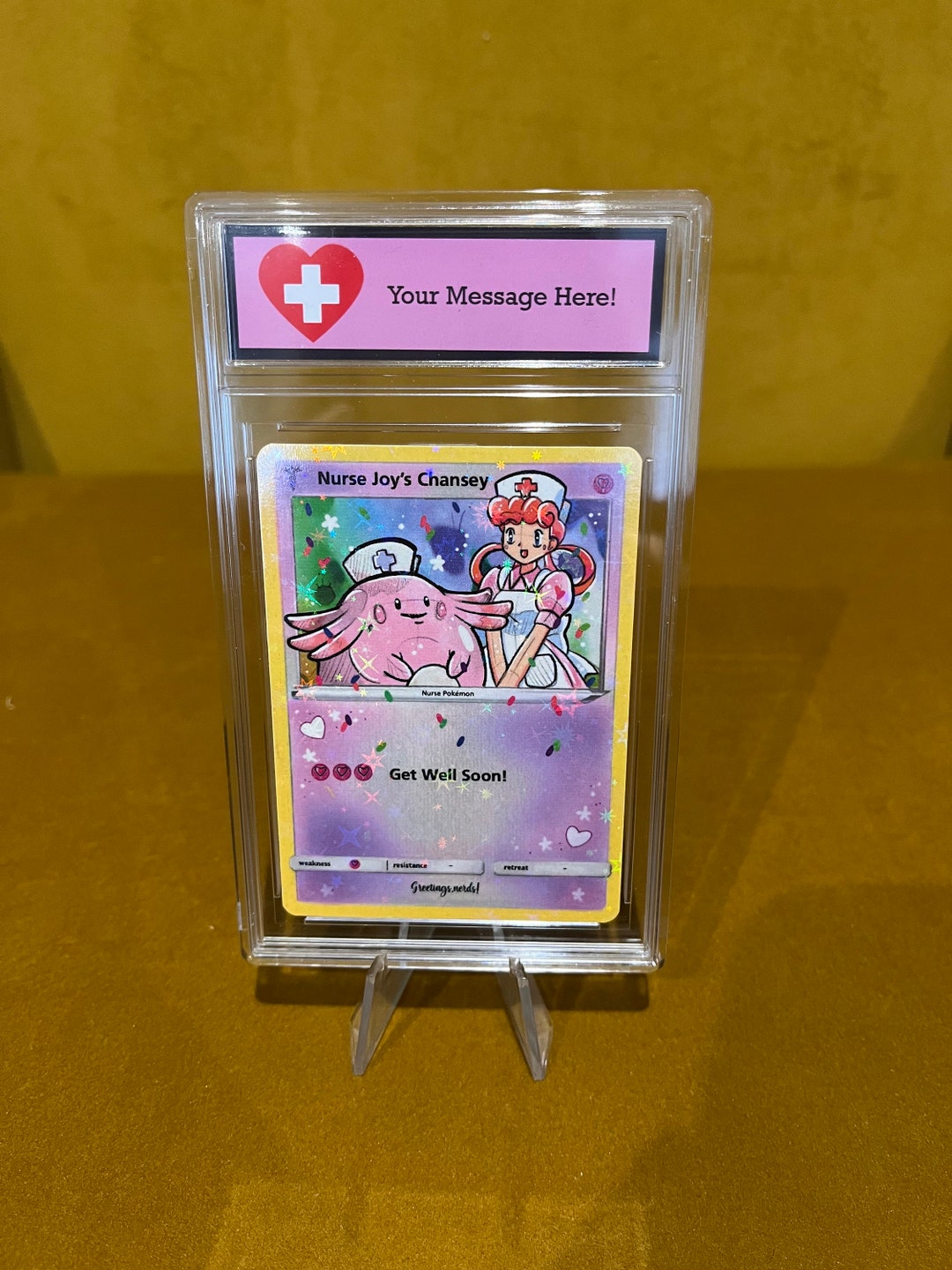 Fan Art Customisable Psa Style Slab With Celebration Trading Card ...