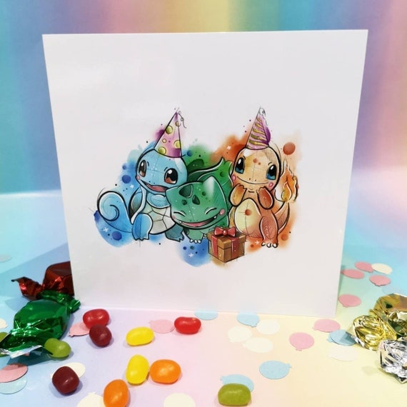 Birthday Bulbasaur Celebration Trading Card Cute Gifts for 