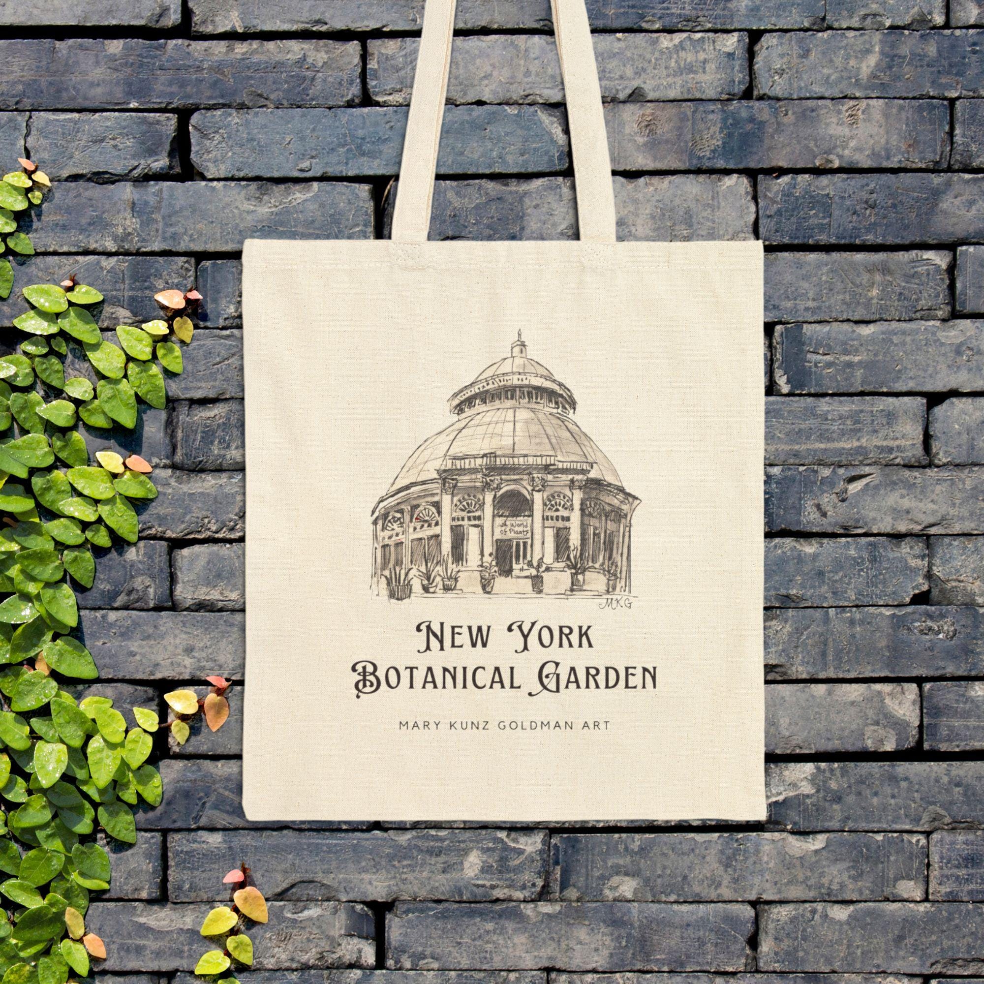 New York Botanical Garden Tote Bag: Natural Cotton Canvas