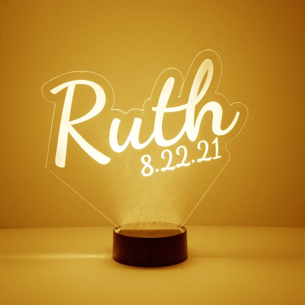 Custom Made LED Acrylic Light Up Centerpieces - Create Your Own Logo or Design - Sweet 16, Birthday, Bar/Bat Mitzvah, Weddings, Graduation