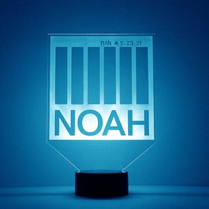 Custom Made LED Acrylic Light Up Centerpieces - Create Your Own Logo or Design - Sweet 16, Birthday, Bar/Bat Mitzvah, Weddings, Graduation