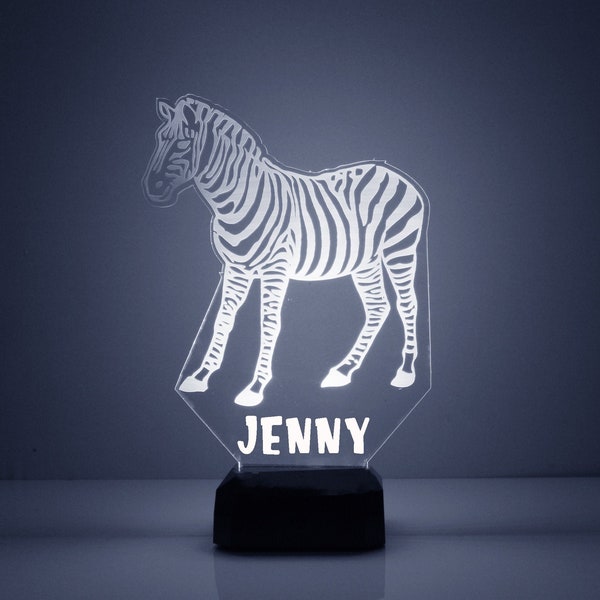 Zebra Lamp Etsy