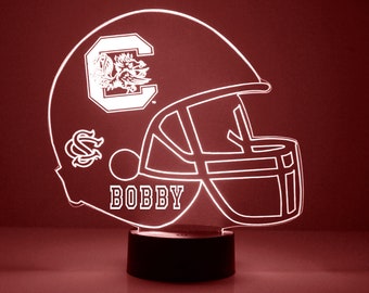 South Carolina Gamecocks, Personalized Sports Fan Lamp, College Football, Engraved, Fan Gift, OFFICIALLY LICENSED Collegiate Product