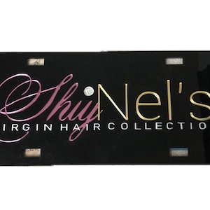 Custom Logo License Plate - Auto Tag - Vanity License Plate Frame - Your Logo, Create Your Own
