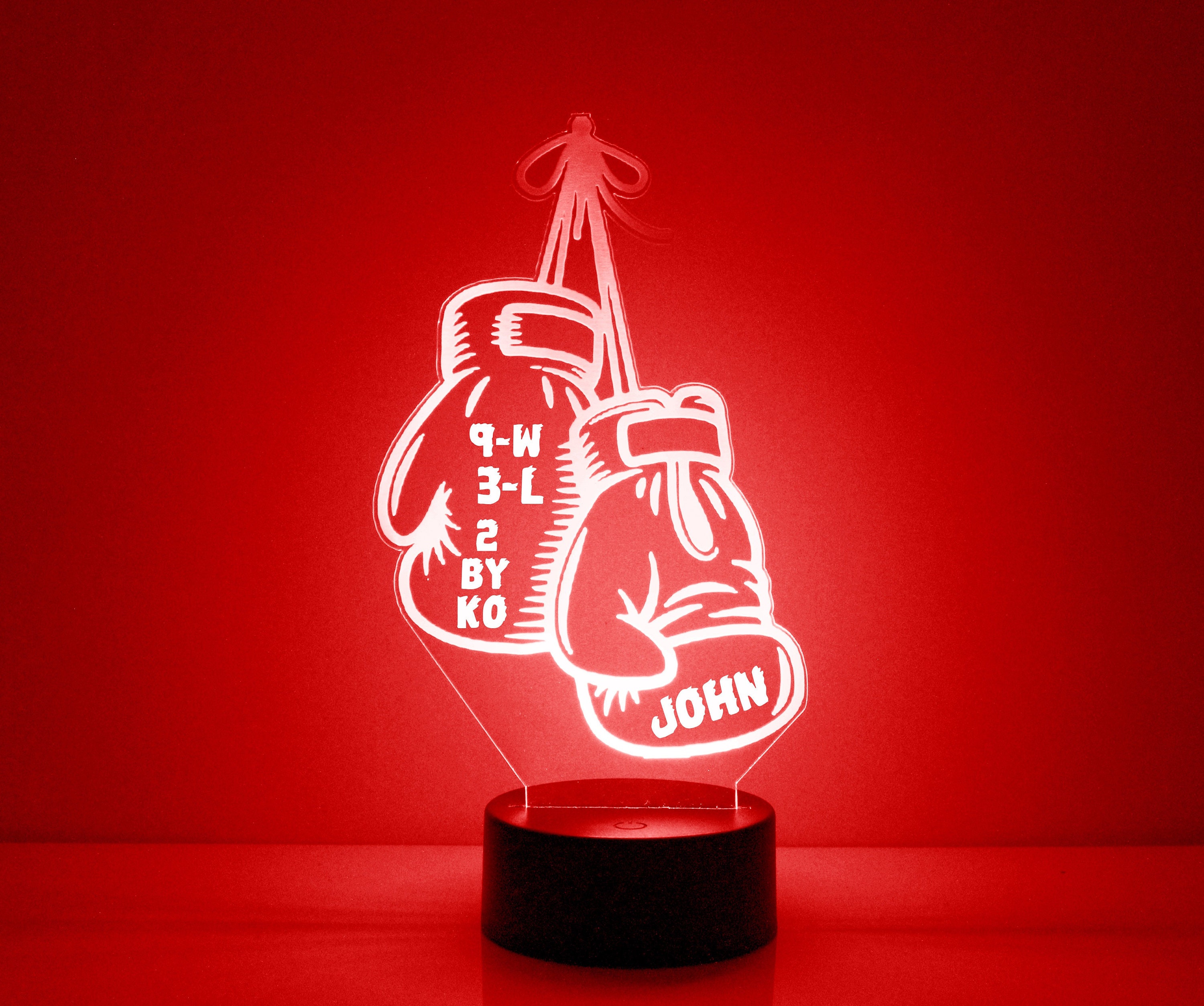 Lampe 3D personnalisée à led - Gant de boxe - Magasin de dragées à  Marseille - Les Dragées Colchiques