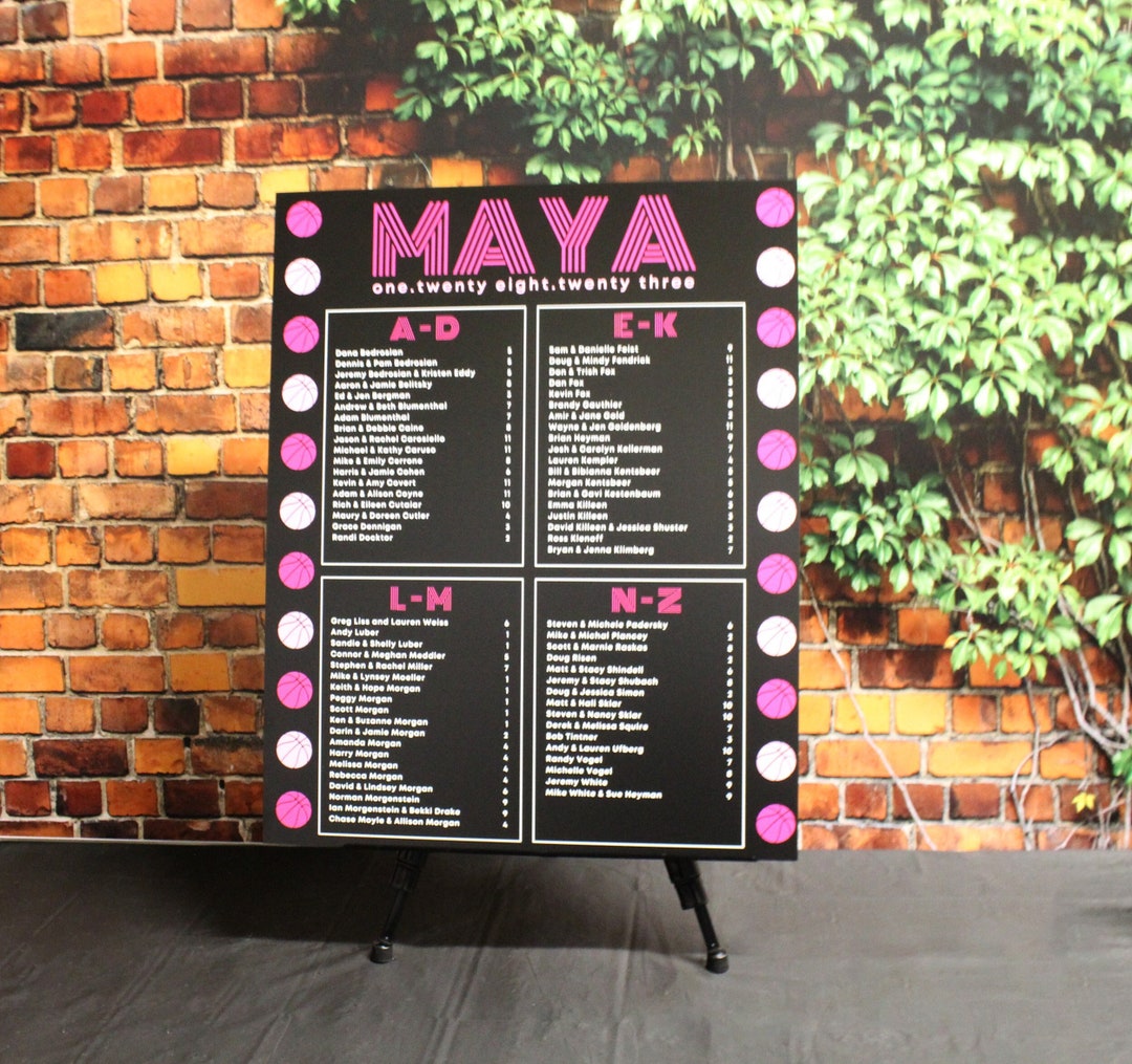 Custom Made Acrylic Seating Chart, Wedding Seating Chart, Find Your ...