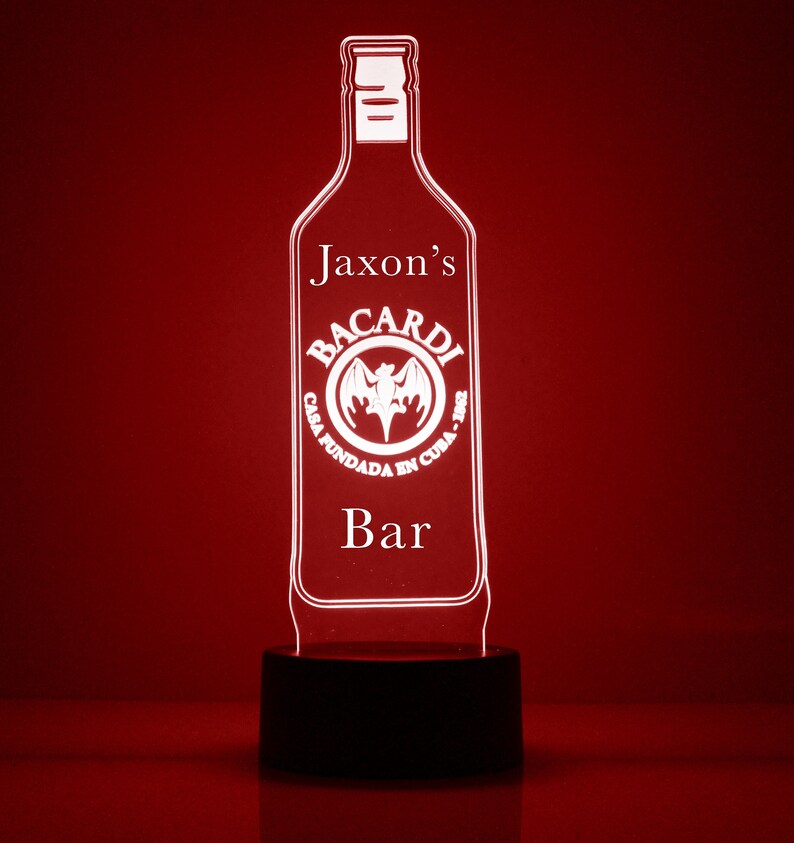 Bar Signs Man Cave Custom Made Light Up Personalized Free Etsy