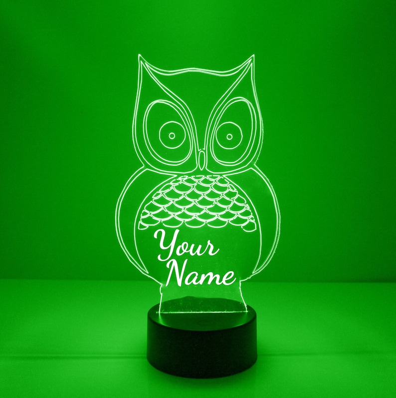 MirrorMagicGifts Owl Night Light - Thumbnail 3