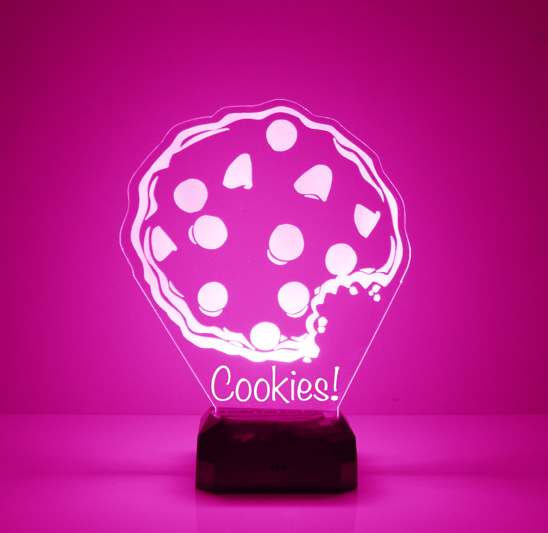 Cookie Light Up Personalized Free LED Night Lamp With Etsy