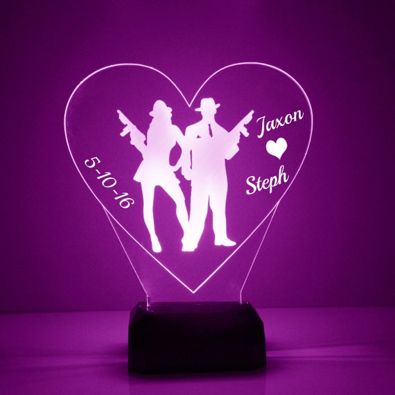 Love heart lamp deals